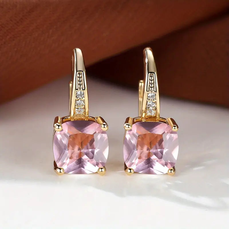 Stone Drop Earrings, view 7