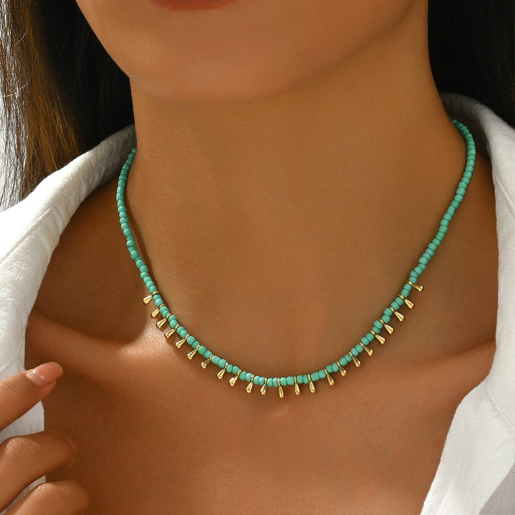 Turquoise Beaded Choker
