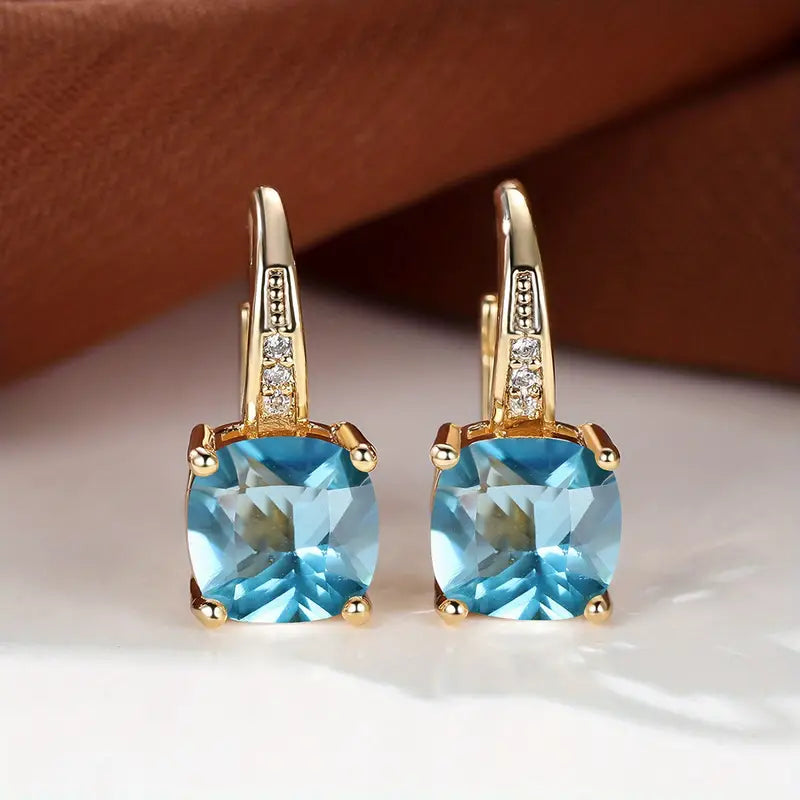 Stone Drop Earrings, view 9
