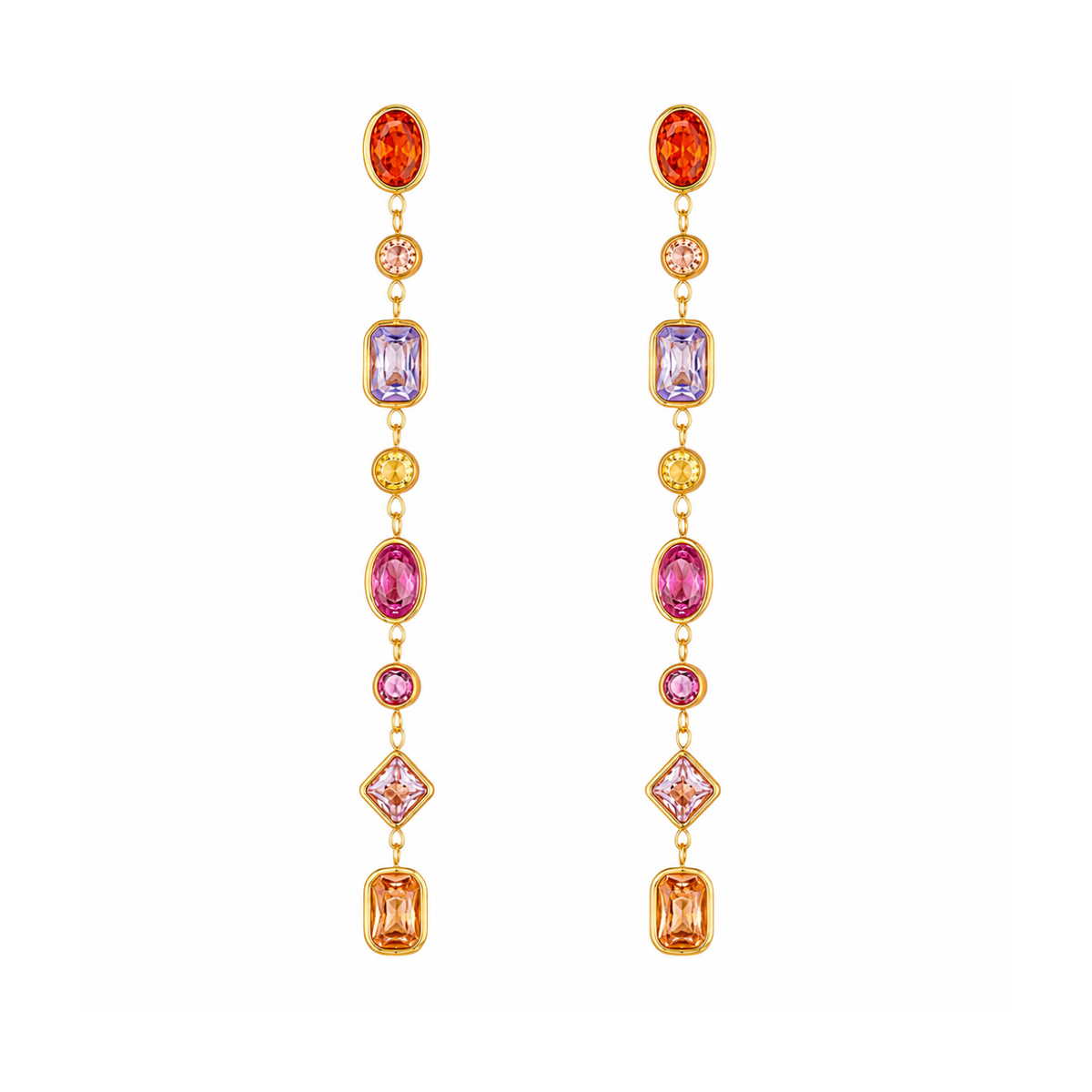 Mixed Cut Stone Drops