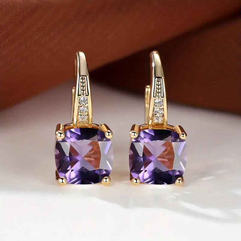 Stone Drop Earrings, view 8