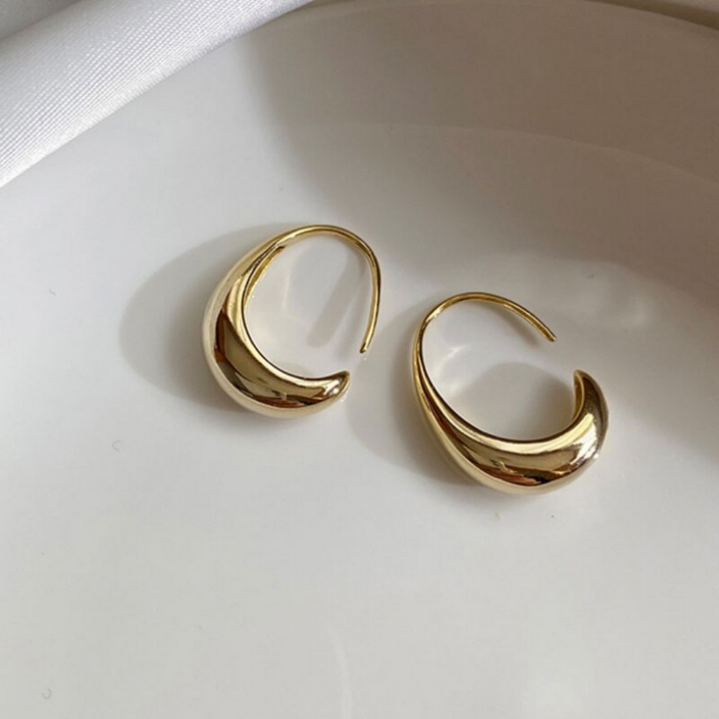 Tapered Open Hoops, view 3