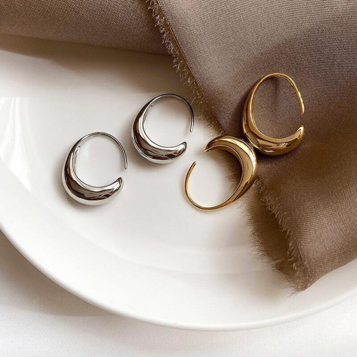 Tapered Open Hoops
