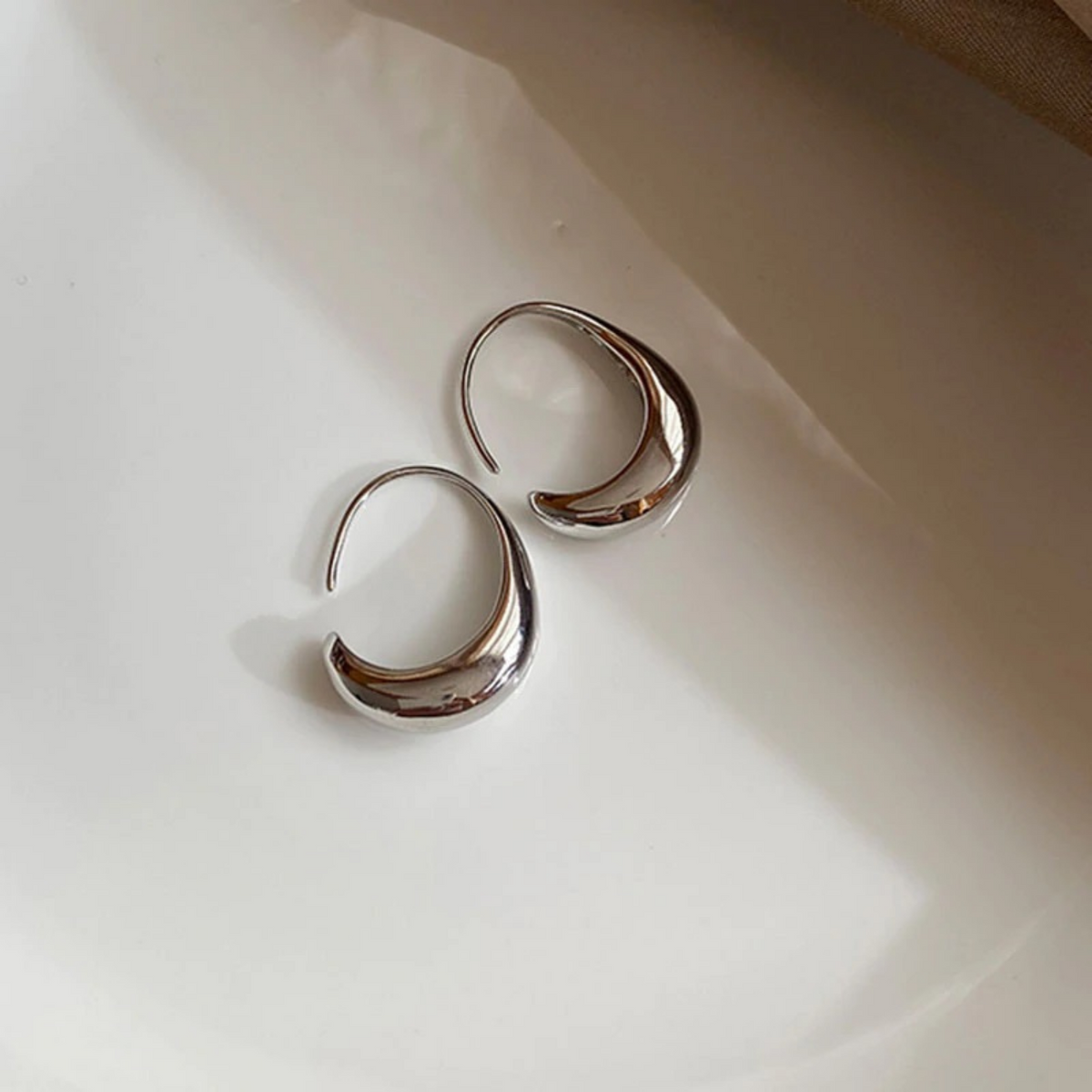 Tapered Open Hoops, view 2