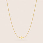 Sideways Cross Necklace