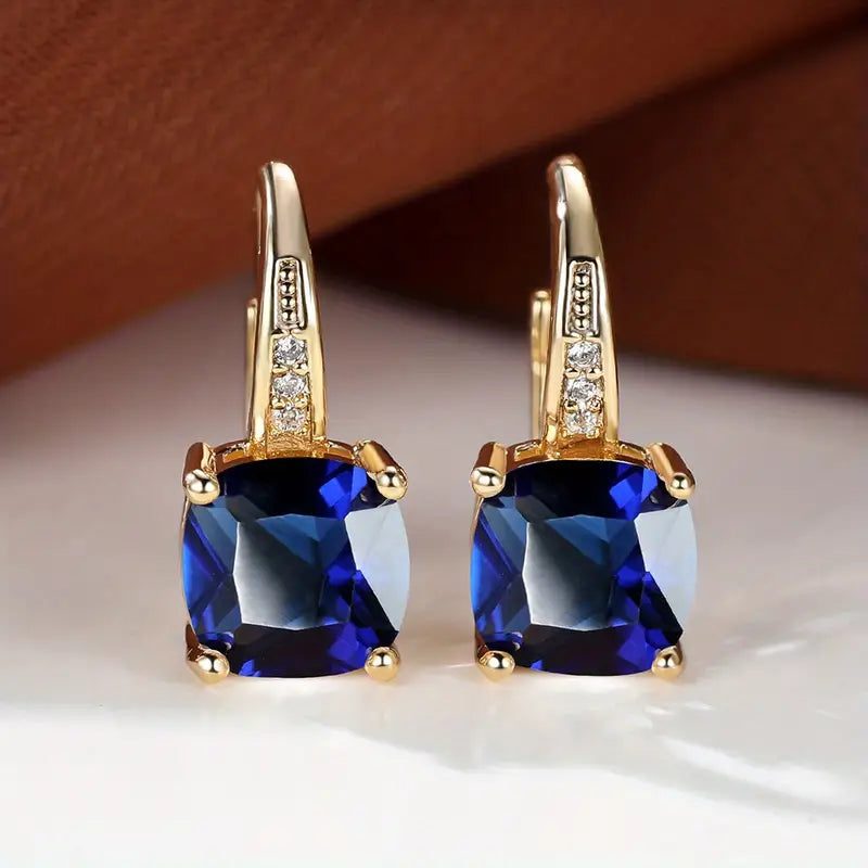 Stone Drop Earrings, view 5