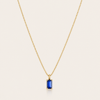 Blue Stone Pendant Necklace