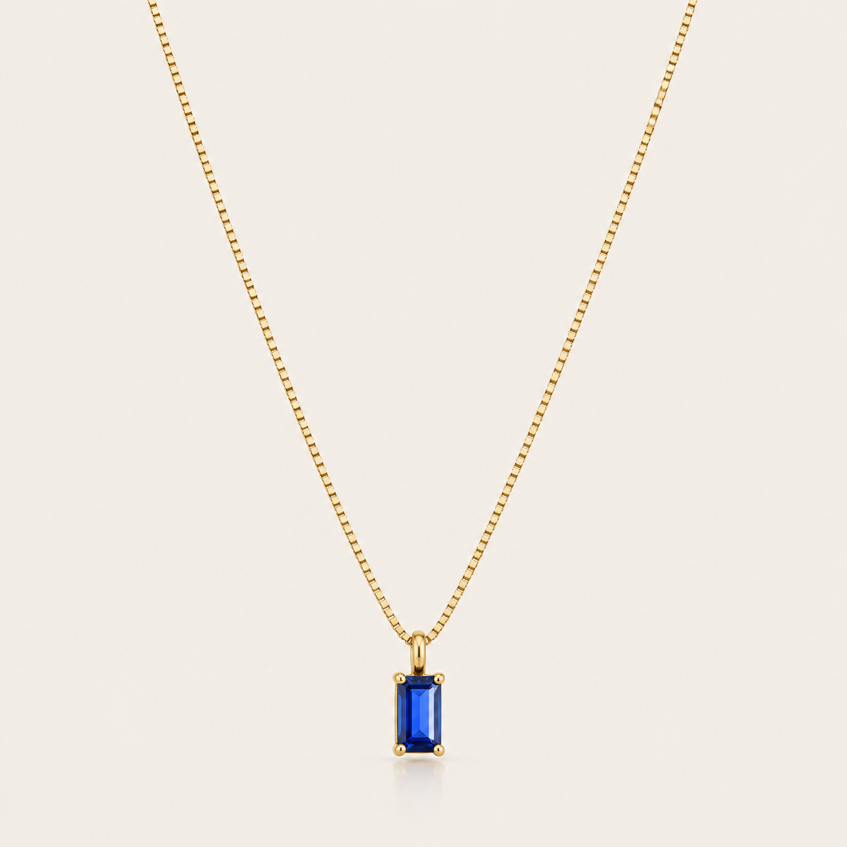 Blue Stone Pendant Necklace
