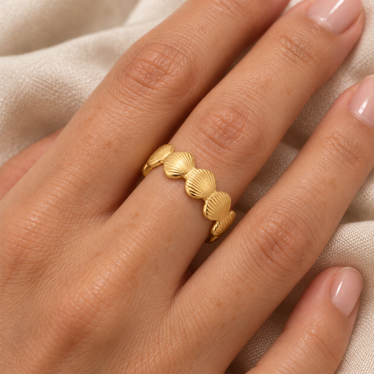 Scalloped Shell Ring