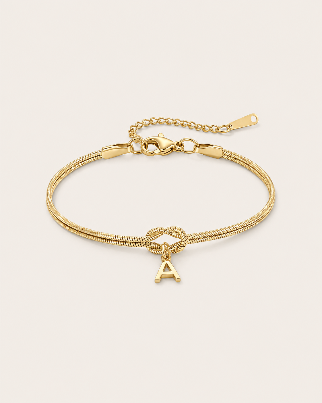 Initial Knot Bracelet