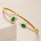 Green Stone Bangle