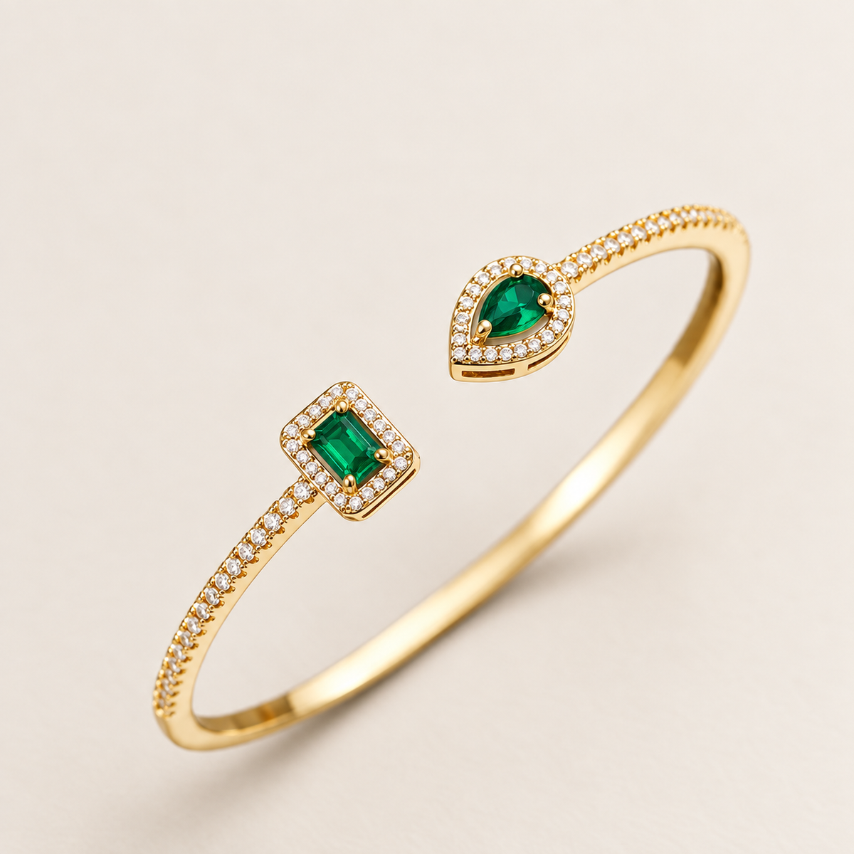 Green Stone Bangle
