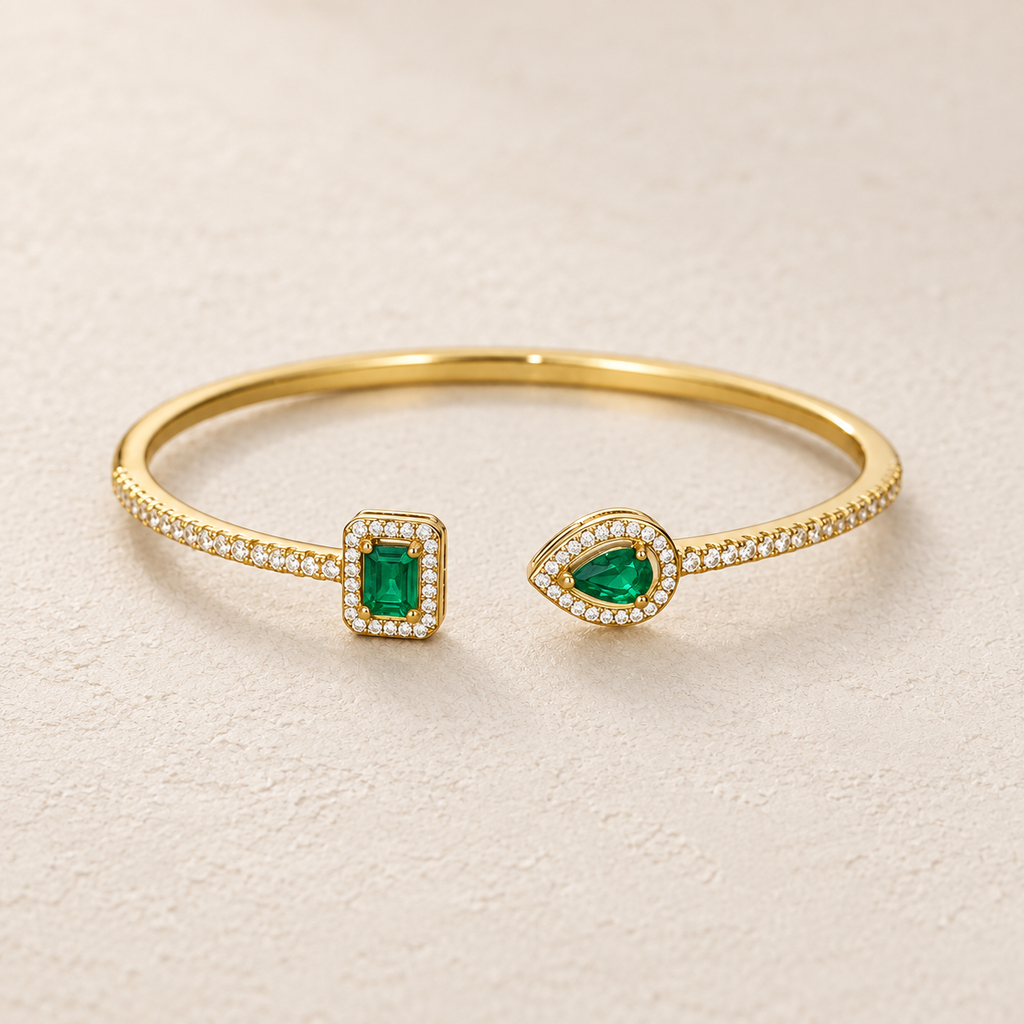 Green Stone Bangle