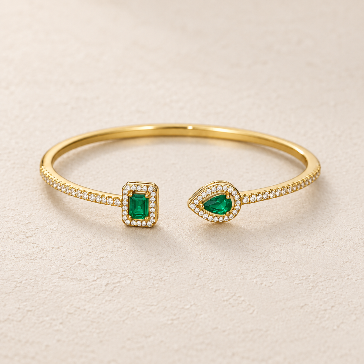 Green Stone Bangle