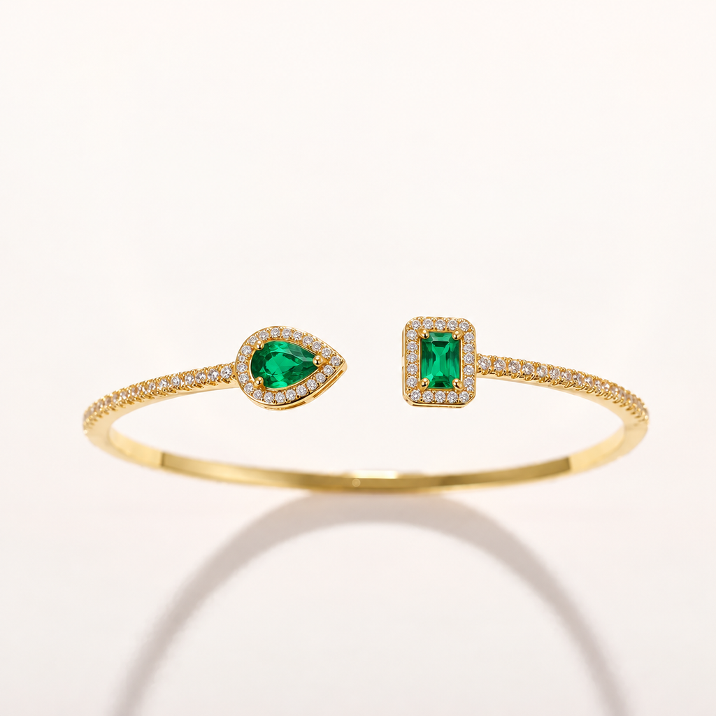 Green Stone Bangle