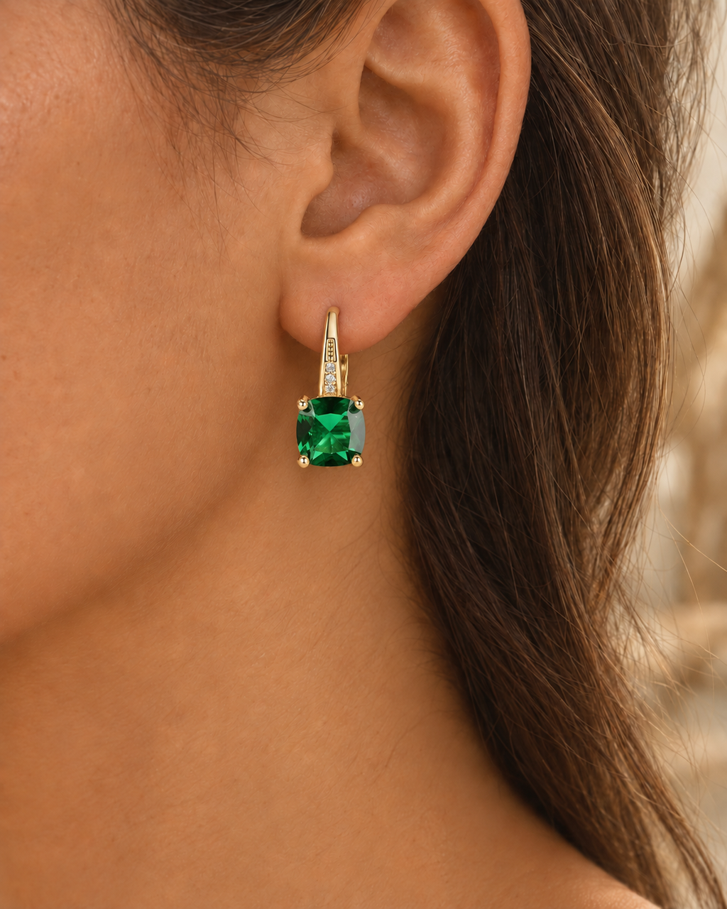 Stone Drop Earrings