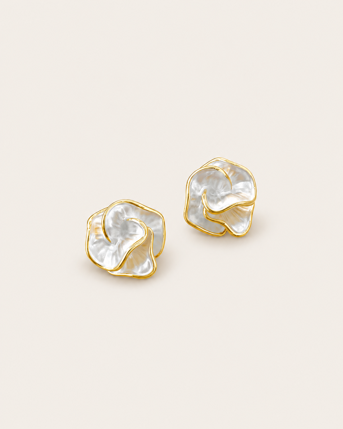 Clear Petal Studs