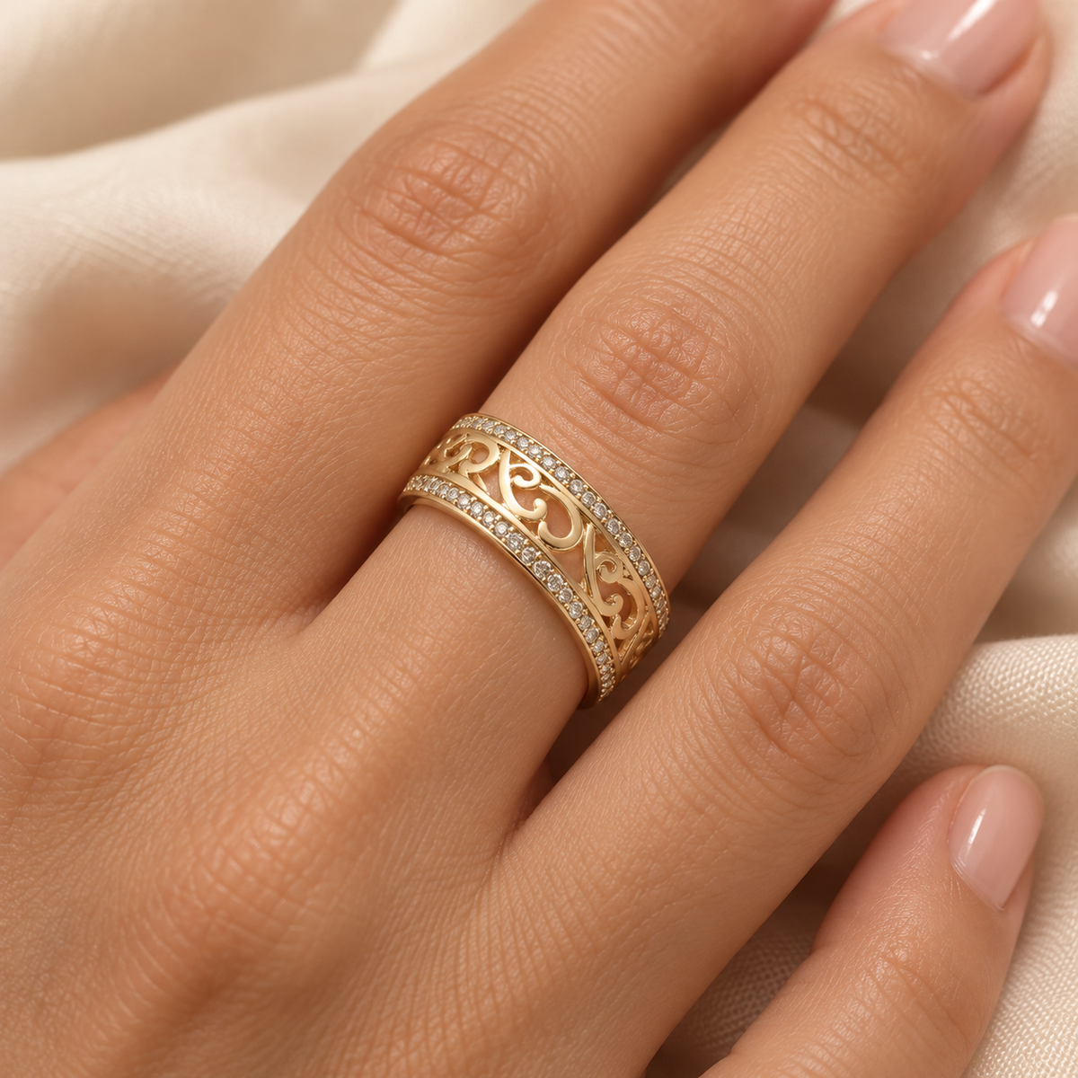 Engraved Band Ring