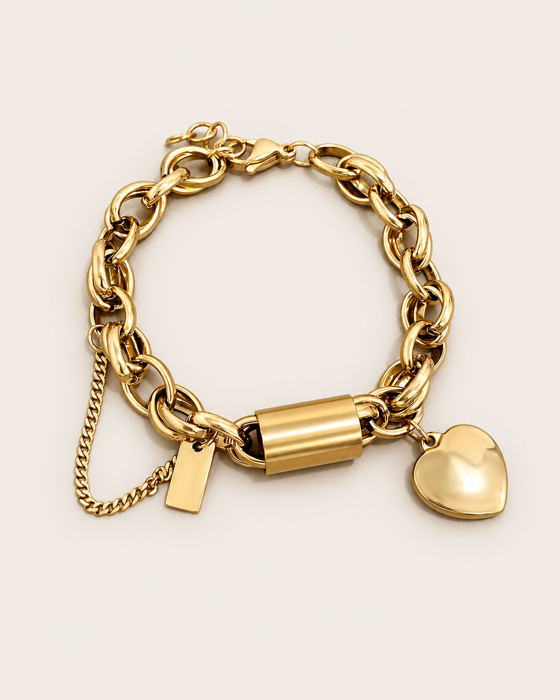 Chunky Heart Bracelet