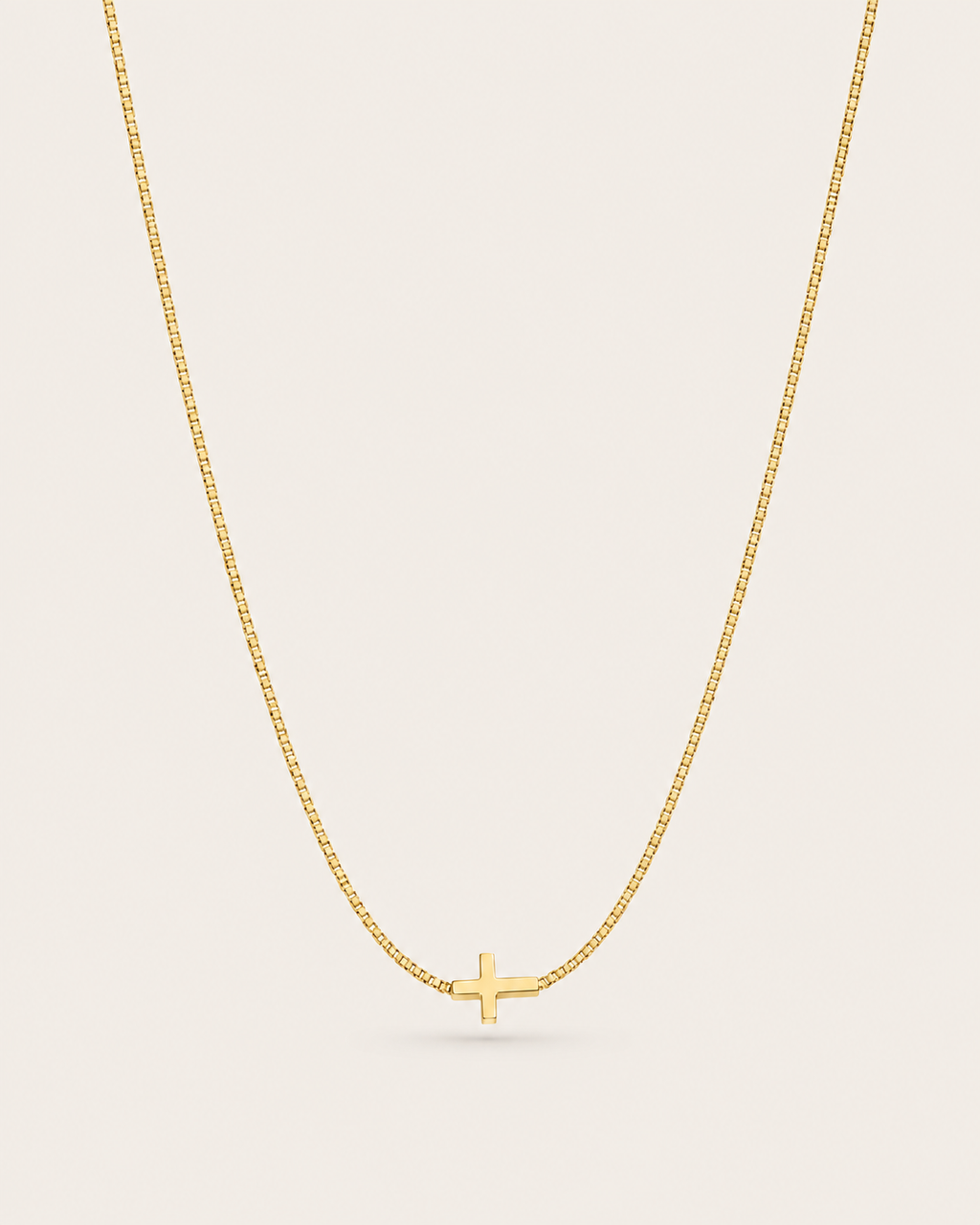 Sideways Cross Necklace