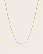 Sideways Cross Necklace