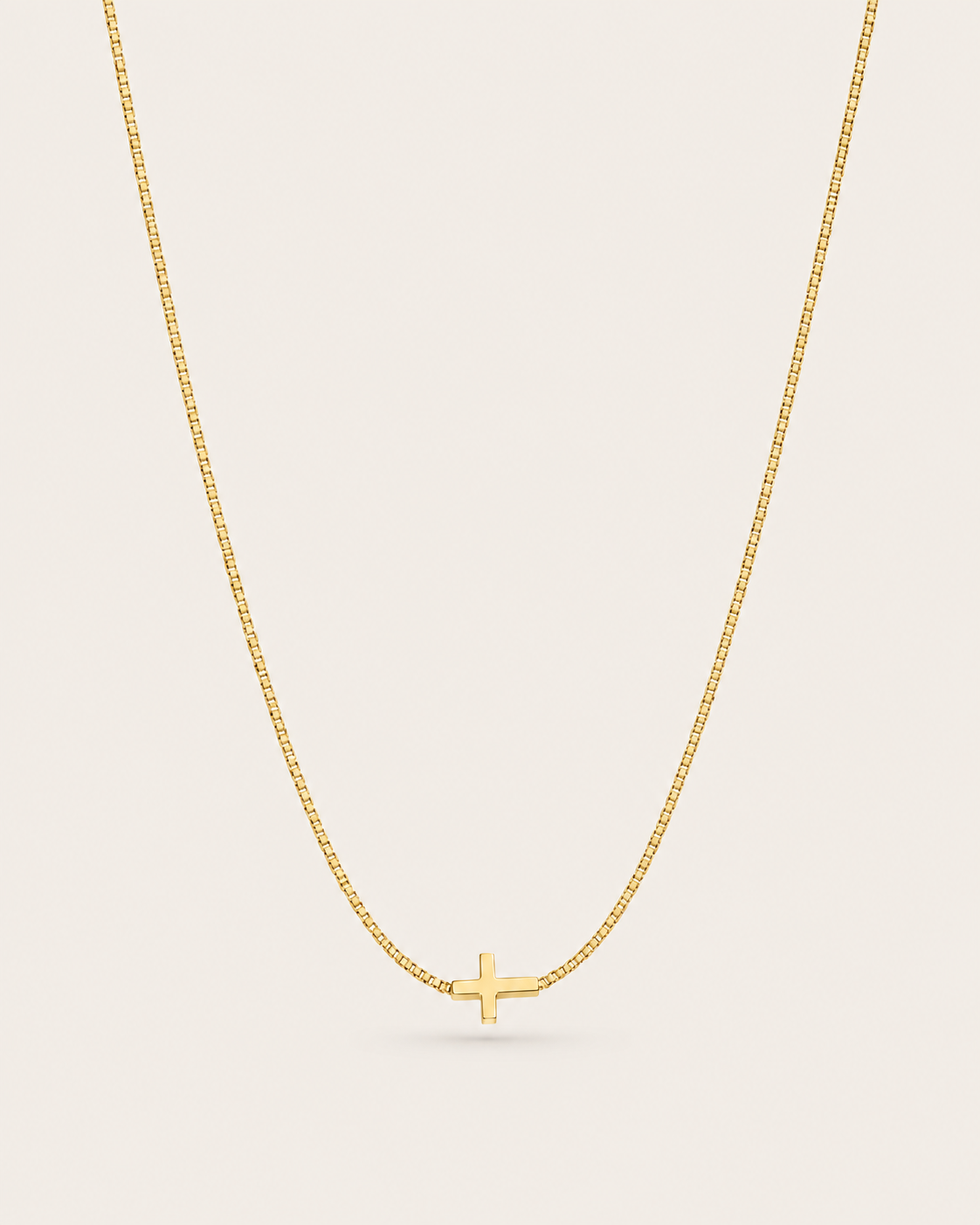 Sideways Cross Necklace
