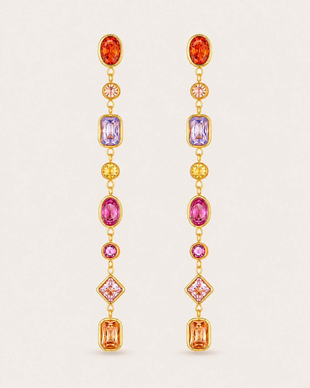 Mixed Cut Stone Drops
