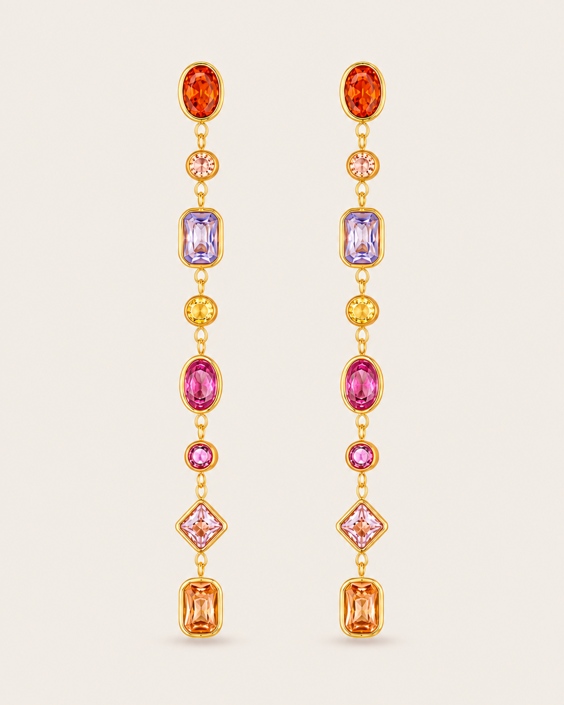 Mixed Cut Stone Drops