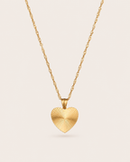 Fluted Heart Necklace
