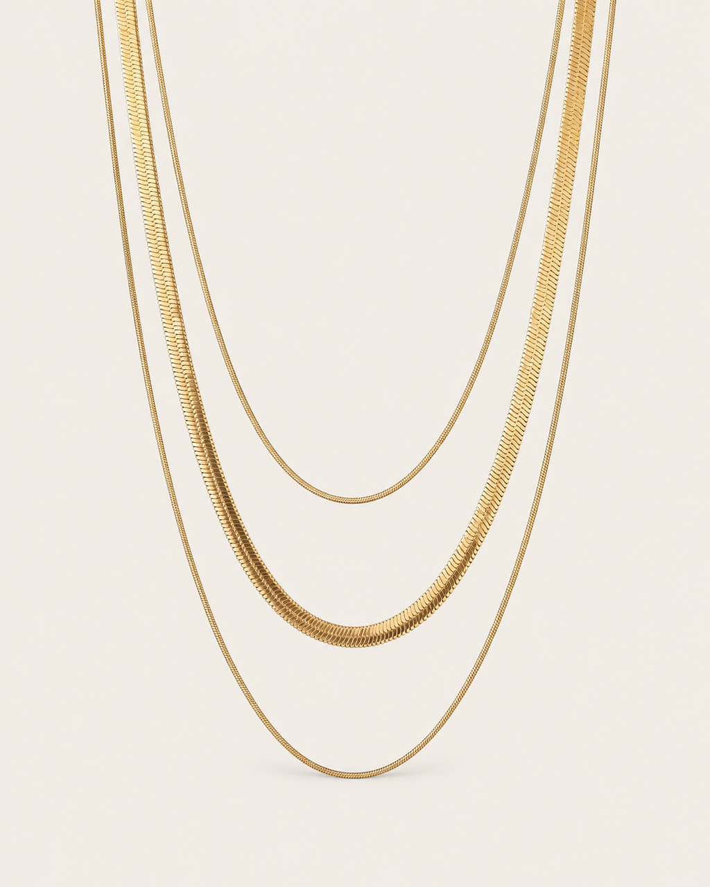 Triple Layer Chain Necklace