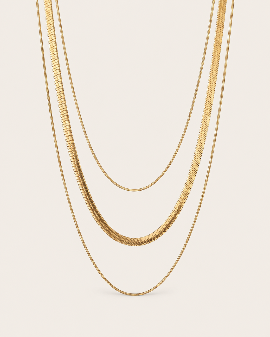 Triple Layer Chain Necklace