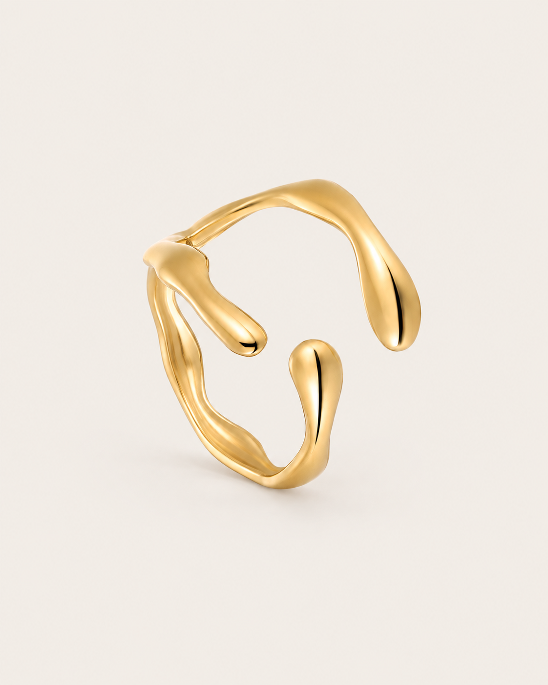 Wave Open Ring