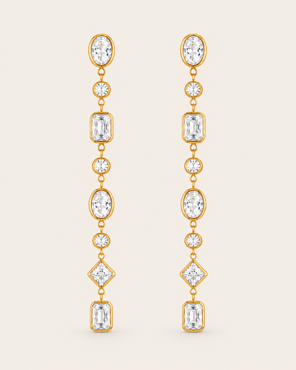 Mixed Cut Stone Drops