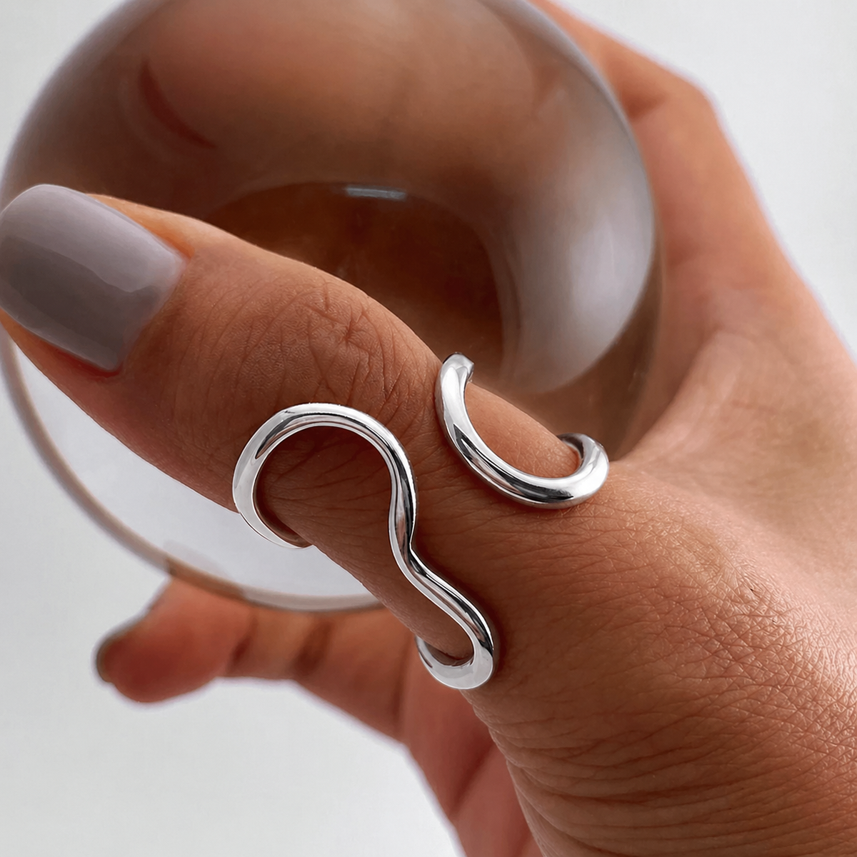Double Loop Ring, view 2