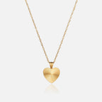 Fluted Heart Necklace