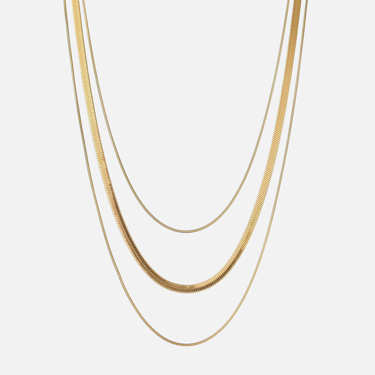 Triple Layer Chain Necklace