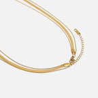 Triple Layer Chain Necklace, view 2