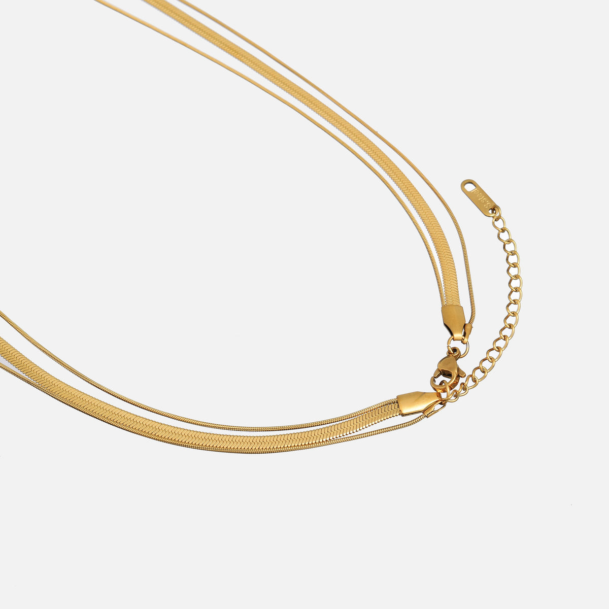 Triple Layer Chain Necklace, view 2