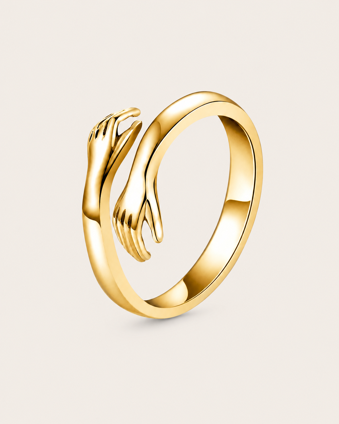 Embracing Hands Ring