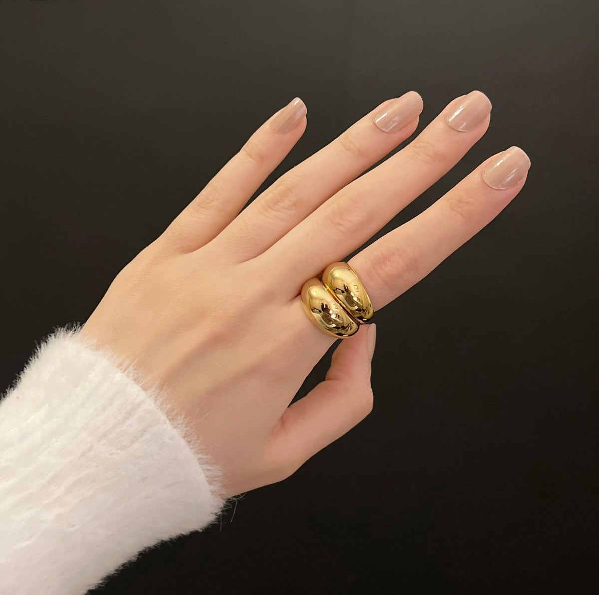 Smooth Dome Ring, view 5