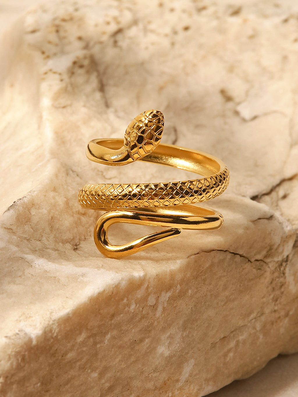 Coiled Snake Ring, view 2