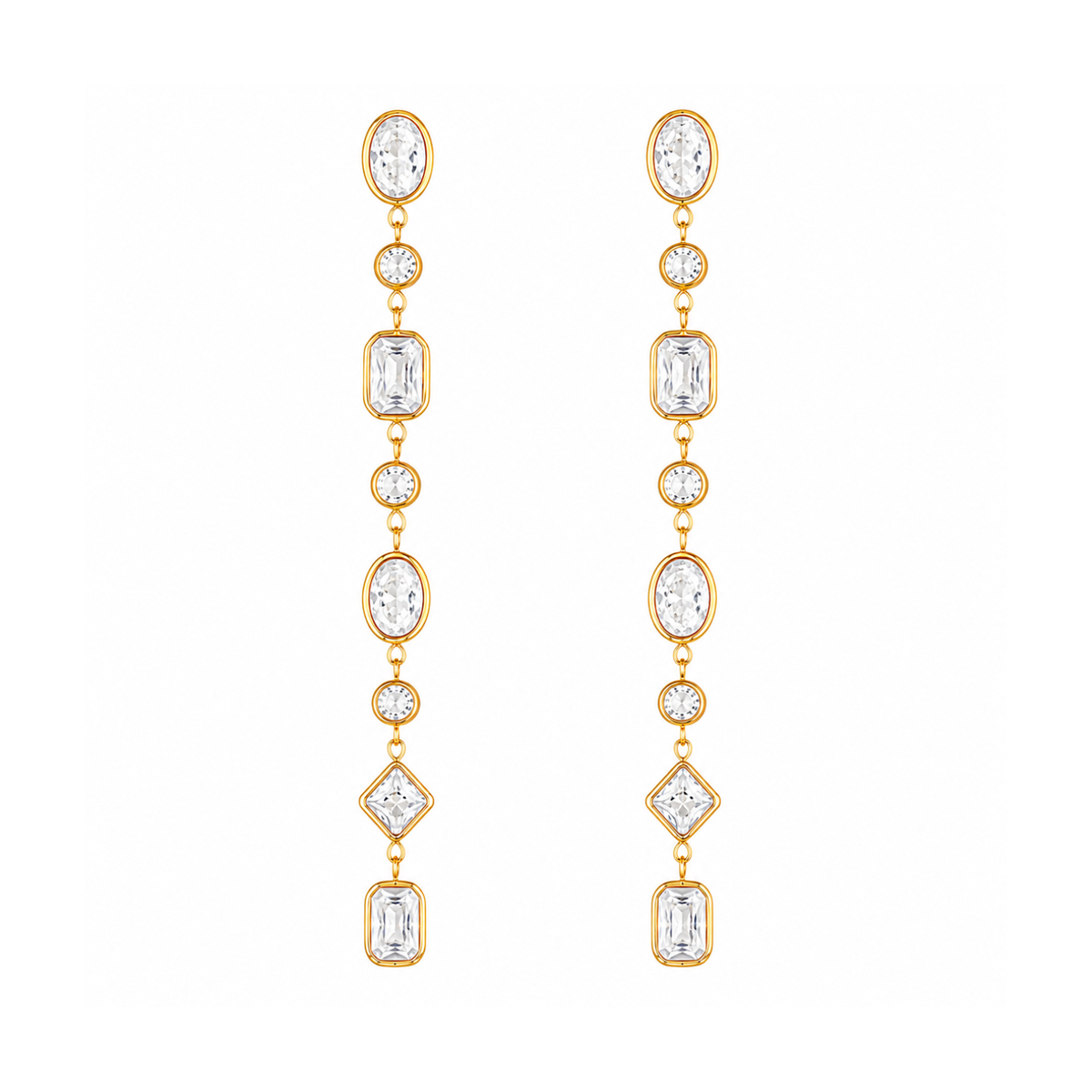 Mixed Cut Stone Drops, view 6