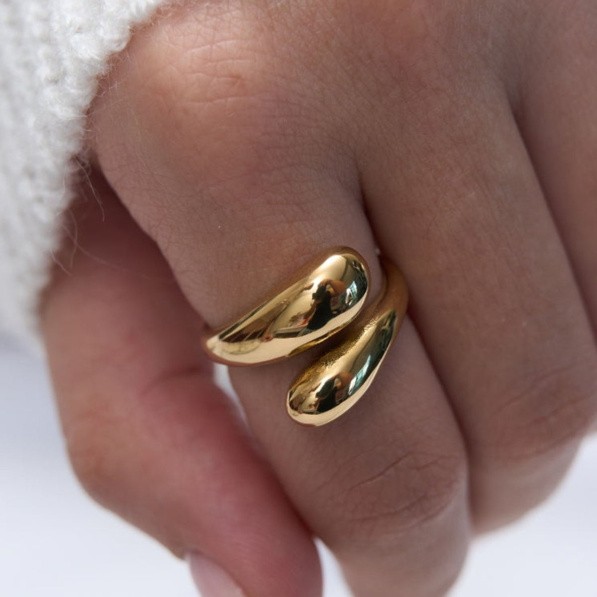 Sculptural Wrap Ring, view 2