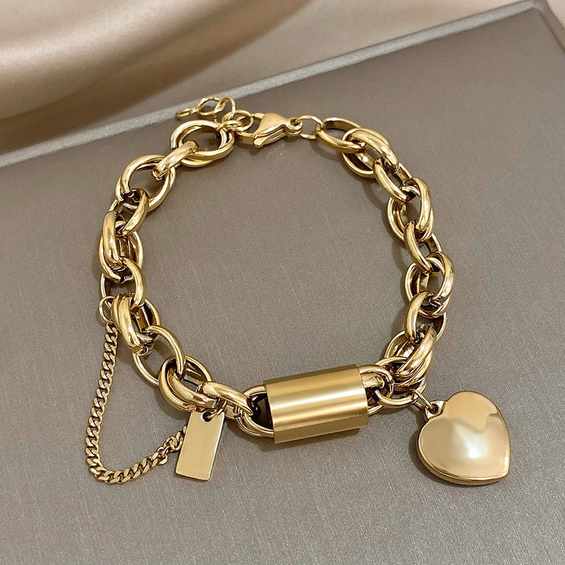 Chunky Heart Bracelet