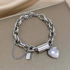 Chunky Heart Bracelet, view 2