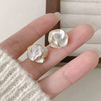 Clear Petal Studs, view 5