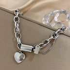 Chunky Heart Bracelet, view 6
