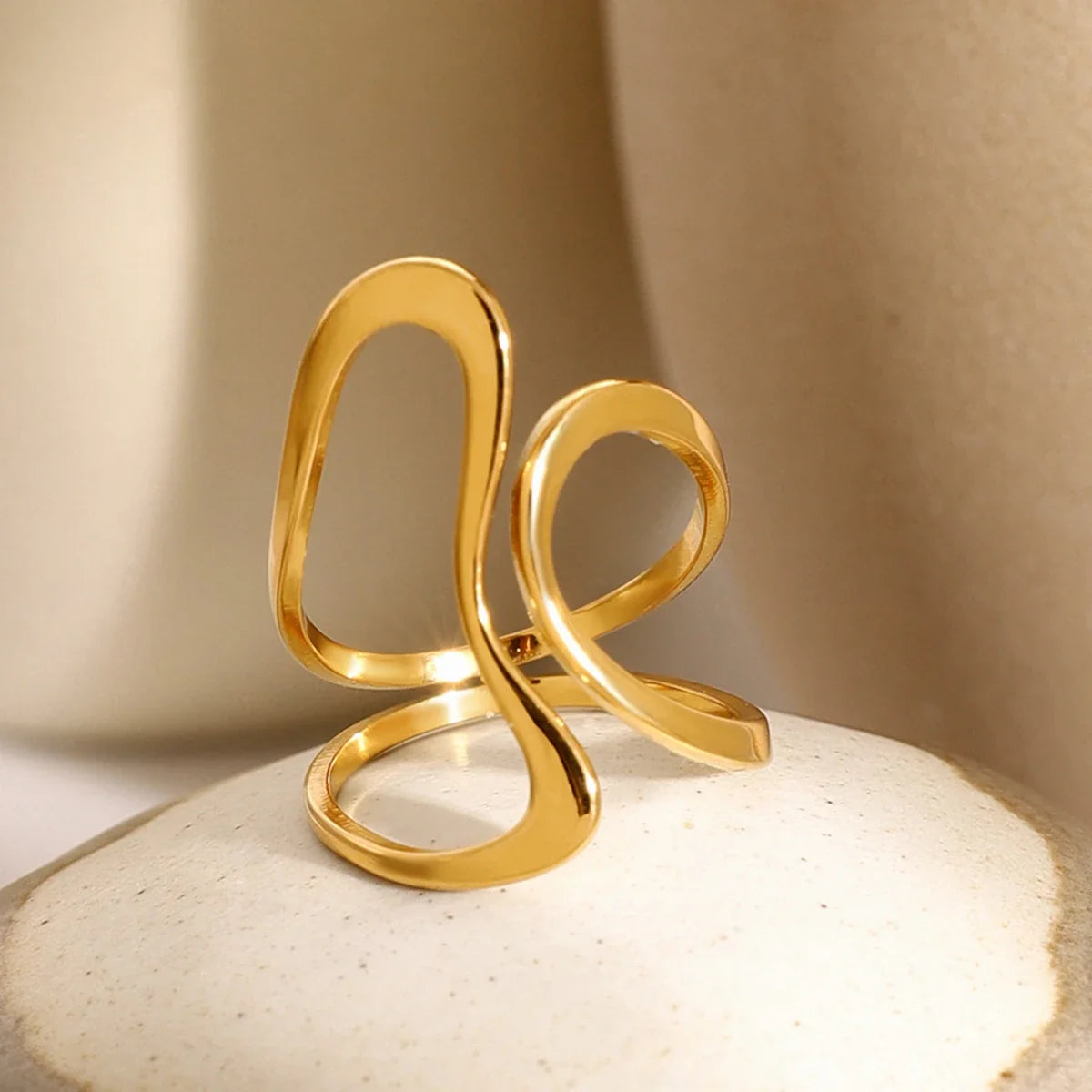 Double Loop Ring, view 3