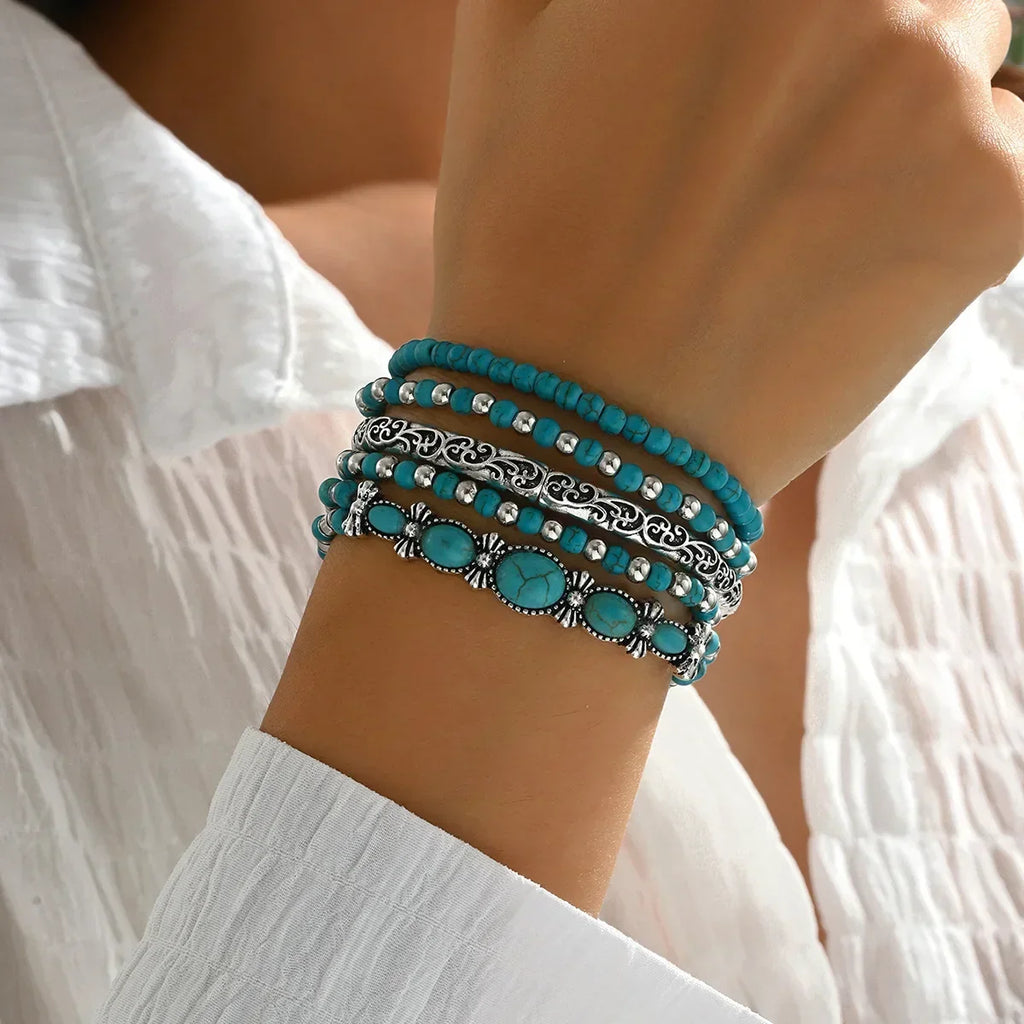 Turquoise Bracelet Stack, view 2