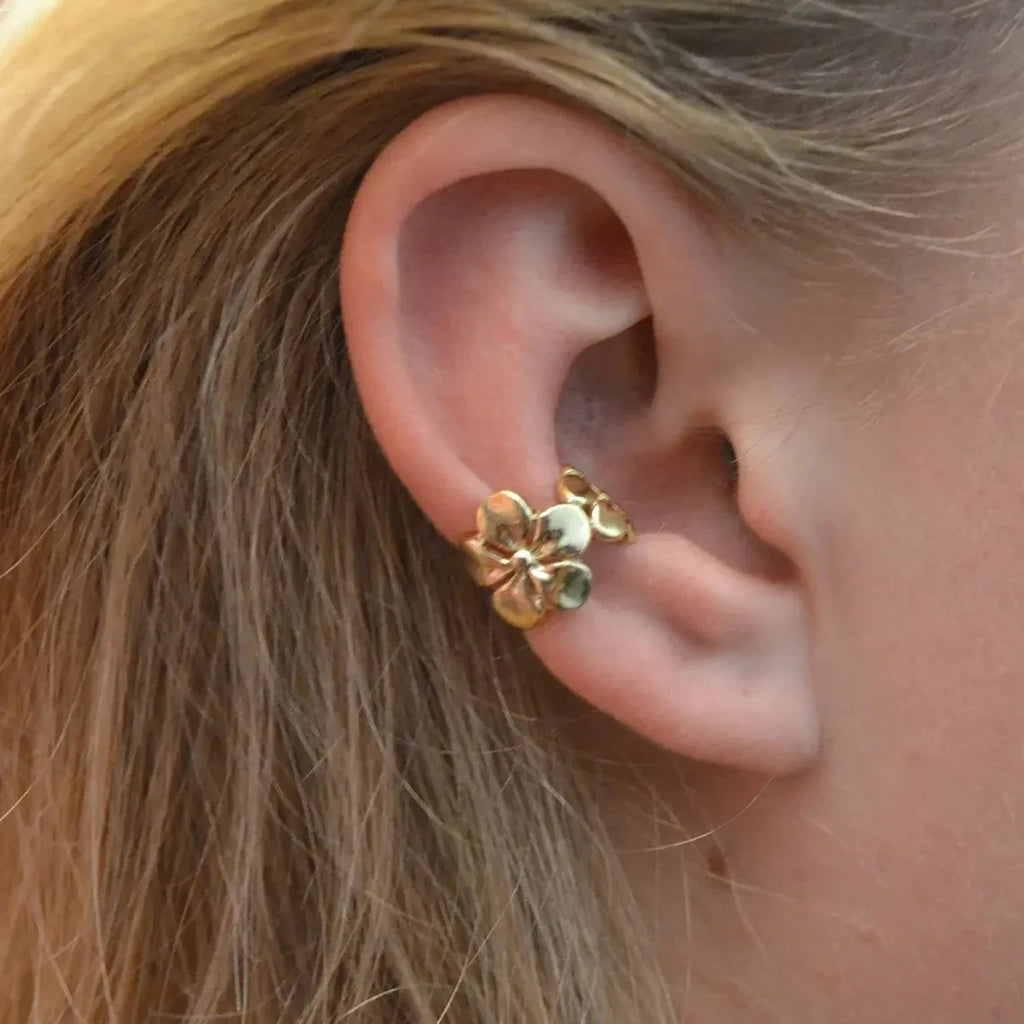 Flower Ear Cuffs